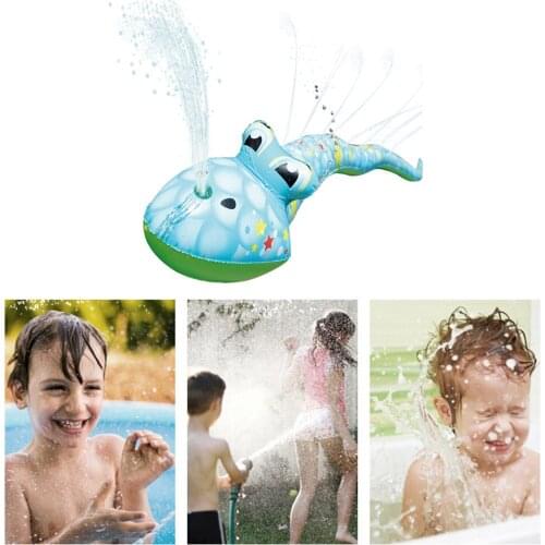 Inflatable Spray Snake Splash Toy PVC Sprinkler Cartoon Snake Swim Pool Spray Water Game Lawn Outdoor Playing Toy