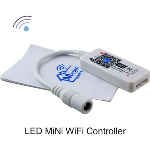 New RGB WiFi Controller DC9V-12V Mini Size Timer / Custom Mode SmartPhone use IOS Android APP for LED Strip Light 5050/3528