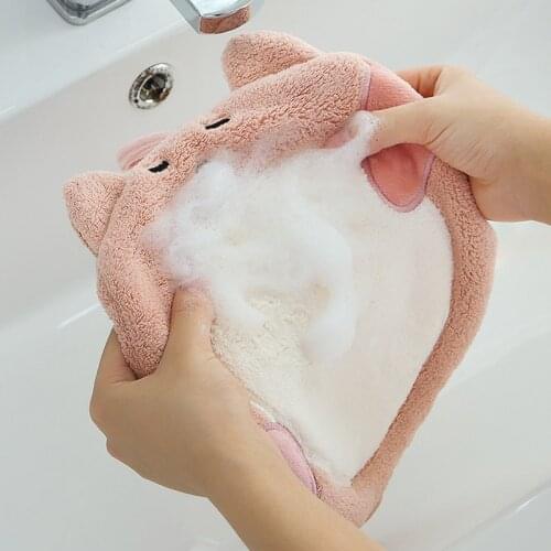 Hanging Hand Towel with Cute Cat Design Durable Comfortable to Hand Absorption Easy to Use for Home Office TS2