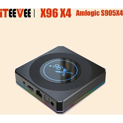 1PC 2021 X96 X4 Amlogic S905X4 Smart TV Box Android 11 4G RAM 64G ROM Dual Wifi BT4.1 4K Youtube Media Player Set top box