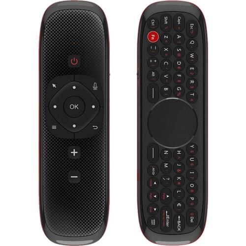 W2 Air Mouse Voice Remote Control Microphone 2.4G Wireless Mini Keyboard Gyroscope for H96 MAX X88 pro Android tv box PC