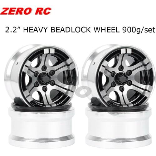 4X RC 1/10 AXIAL Truck Wheels METAL 2.2 ROCK CRAWLER Aluminum BEADLOCK Rims Fit AXIAL WRAITH