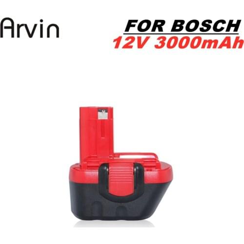 12V 3.0Ah 3000mah NI-MH rechargeable battery packreplace for BOSCH cordless Electric drill and screwdriver power tools battery