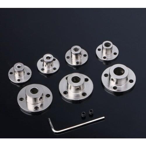 3/4/5/6/7/8/10mm Rigid Flange Coupling Motor Guide Shaft Coupler Motor Connector