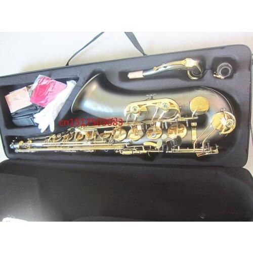 Tenor saxophone Bb Matte High quality Sax Musical Instruments Real pictures Free shipping on saxophone Tenor sax and case