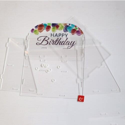 TX 2 Tiers 3 Tiers Clear Acrylic Cupcake Dessert Display Stand, Tabletop Collectible Showcase Risers For Party Decoration