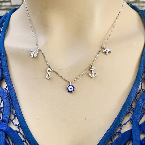 I Had a Chance 925 Sterling Silver Necklace Women Girls Gift Jewelry Accessories Fashion Handmade Elegant Chain