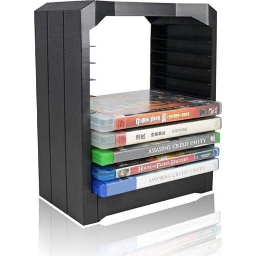 For Xbox one Vertical Storage Tower for Microsoft Game Blue-ray Disc Storage Holder with Extra Drawer For PS4 For Xboxone