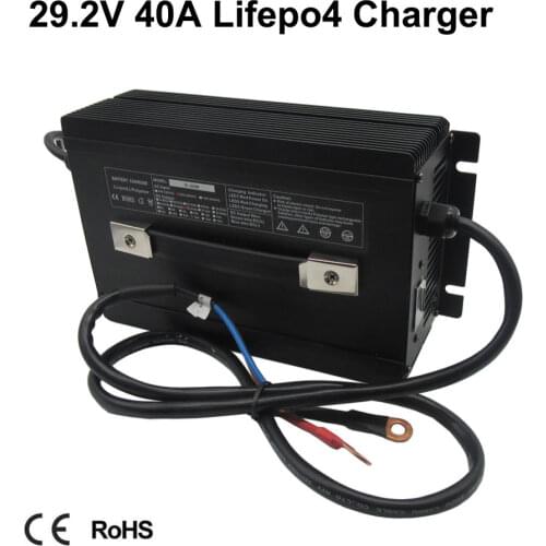 1500W 24V LiFePO4 Battery Charger 29.2V 40A 35A Charger For 8S 24 V 100AH 200AH LFP Touring Car Forklift Sweeper Battery Pack