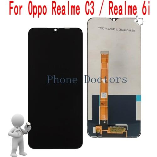 6.5 " For Oppo Realme 6i RMX2040 / Realme C3 RMX2027 / Realme Narzo 10A Full LCD DIsplay + Touch Screen Digitizer Assembly