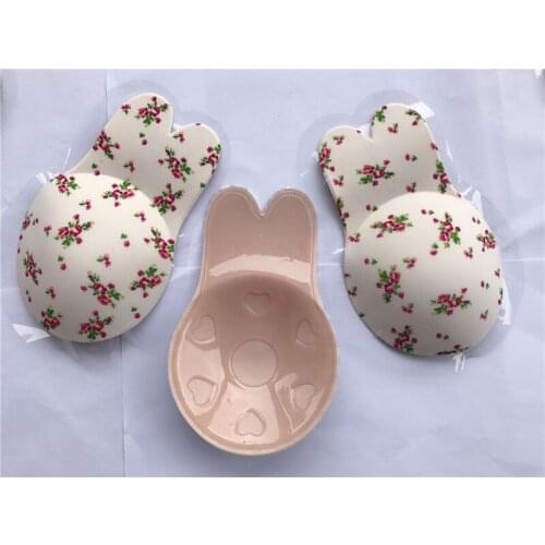 1 pairs Silicone Nipple Cover Lift Invisible Breast Petals Adhesive Bra Reusable Nipple Covers Leopard Floral