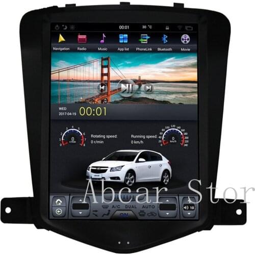 10.4'' Tesla style Android 9.0 Car dvd player GPS Navigation For chevrolet cruze 2008-2014 stereo multimedia radio PX6 CARPLAY