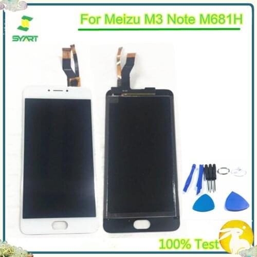 100% Tested 5.5'' LCD Display For Meizu M3 Note M681H LCD Display Touch Screen Digitizer Assembly For Meizu M3 Note M681H