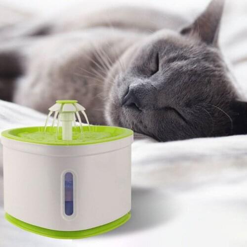 2.4L USB Pet Cat Fountain Cats Feeder Dogs Drinker Cats Drinking Automatic Water Fountain LED Dog Bowl Kitten Water Dispenser