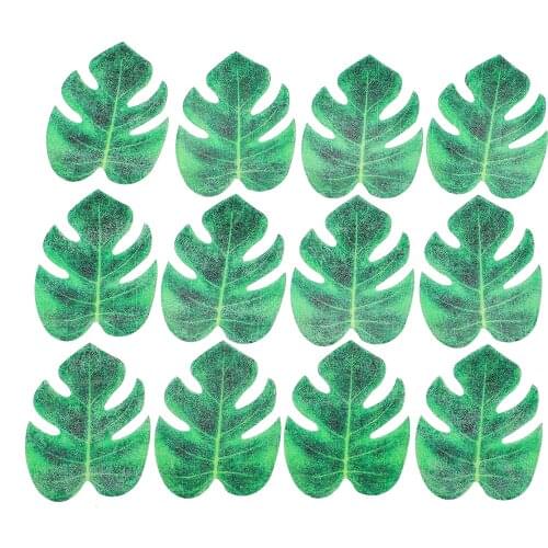 48 Pcs Cake Topper Useful Durable Good Cake Leaves Ornament Edible Cake Topper Edible Paper Decorations