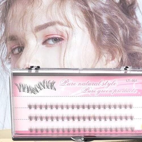 60pcs Individual Cluster Eye Lashes Professional Makeup Grafting Fake False Eyelashes extensions false eyelashes tabs