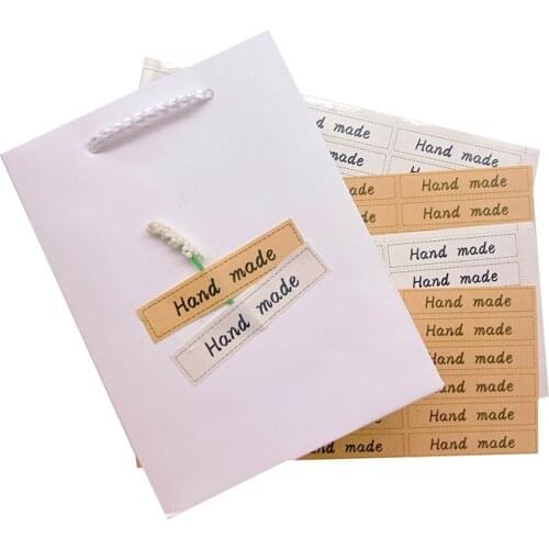 90pcs/pack Packaging Sealing Label Long Cowhide Wedding Birthday Gifts For Baking Mutifunction Stickers