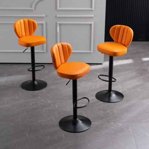 Bar chair northern Europe up and down rotation modern simple luxury home bar chair iron high chair bar coffee shop Hamburg shop