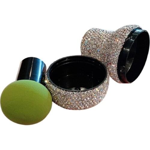 Sparkling Makeup Sponge with Diamond Box Professional Cosmetic Puff Foundation Concealer Cream Make Up Soft Water Sponge Puff