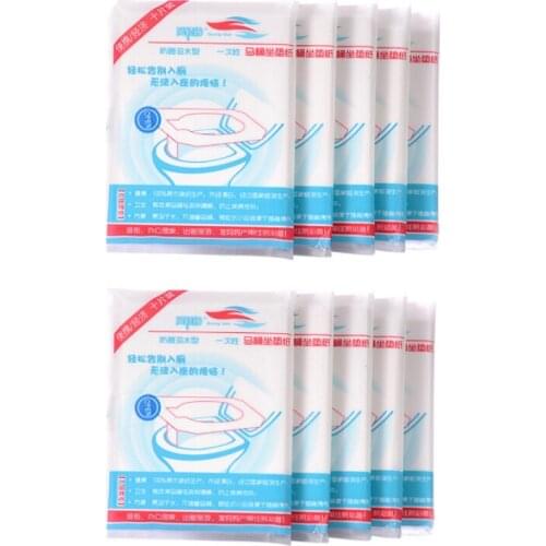 BMBY-100Pcs/Pack Disposable Toilet Seat Cover Mat Waterproof Toilet Paper Pad For Travel/Camping Bathroom Accessiories