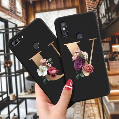 Custom Name Phone Case forRedmi9 Fashion Letter Soft TPU Silicone Cover for Redmi8A Redmi10X Redmi K20 Redmi K30pro