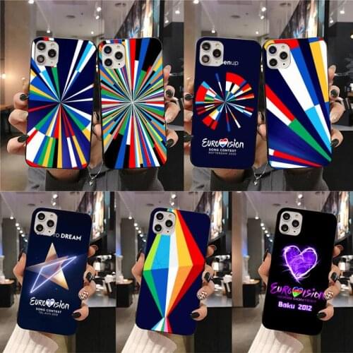EUB Eurovisions Song Contest Phone Case For iphone 12 11 Pro Max Mini XS Max 8 7 6 6S Plus X 5S SE 2020 XR cover