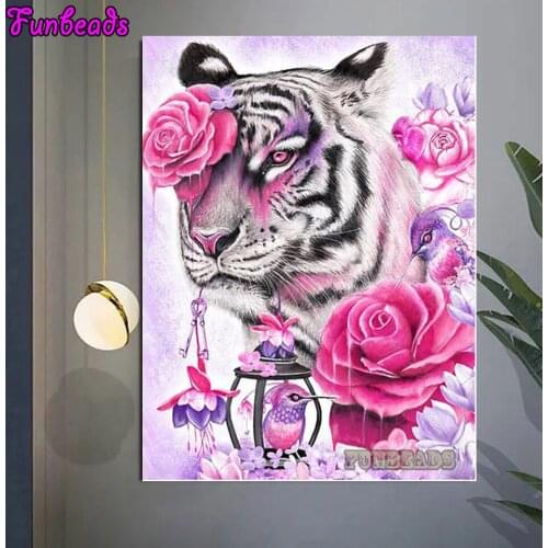Картины цветов по номерам Funbeads China At AliExpress