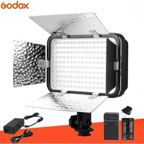 Godox LED170II Hot Shoe Mount Continuous Portable Video LED Panel Lights for DSLR DV Camera Color Temperature 5500-6500K