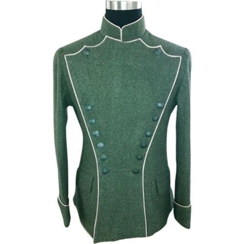 GU1W-017 WWI German Empire Uhlan White Pipped wool tunic ULANKA