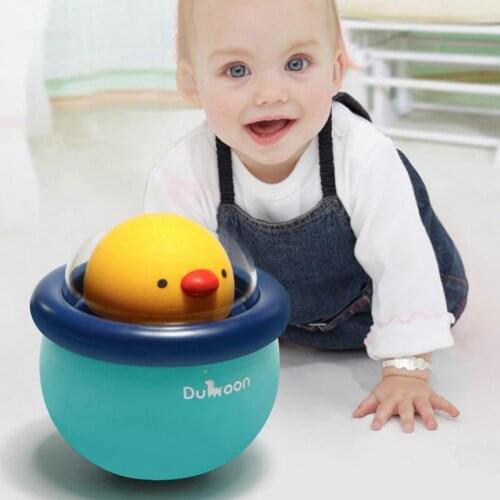 Tumbler Smooth Edge Balance Training Safe Chicken Tumbler Rattle Toy for Baby Early Education Toys Infant Bell Rattle Gifts