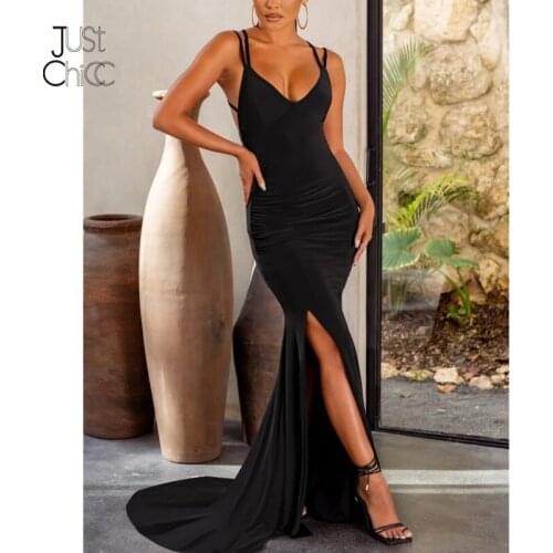 Летние платья с разрезом Justchicc China At AliExpress