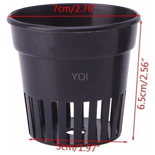 10pcs/Set Plastic Pot Baskets Aquarium Aquatic Water Flower Plant Grass Cultivate Planting Decoration L Size For Fish Tank