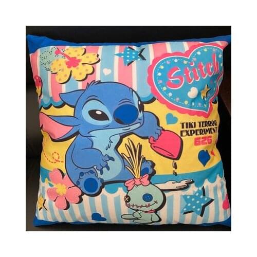 Disney Stitch Anime Figures Cartoon Product Cosplay Accessories Pillowcase Pillowslip Gifts Unisex