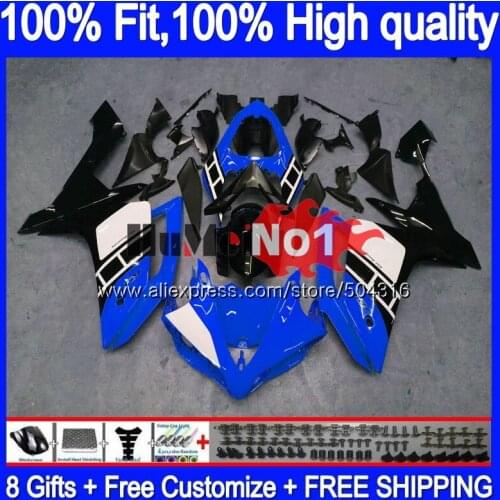 OEM Injection For YAMAHA YZF R 1 YZF 1000 YZF R1 07 56MC.112 Blue black YZF1000 YZF-1000 YZF-R1 2007 2008 YZFR1 07 08 Fairings
