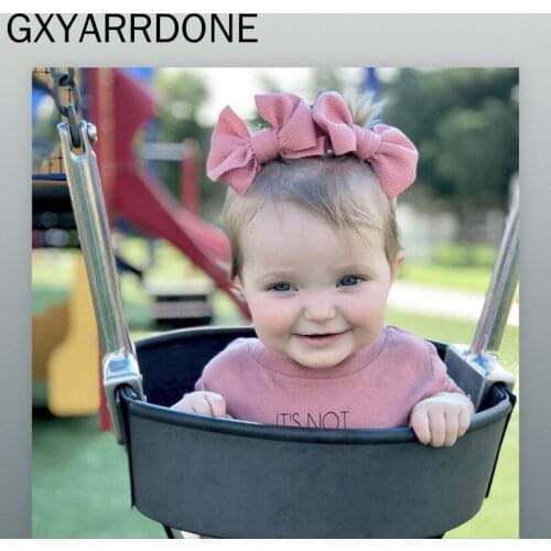 2pcs/set Baby Headband DIY Big Hair Bow Headband Hair Bow Clips For Kids Hair Accessories Hairpins Boutique Fabric Bows