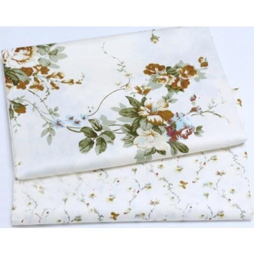 Royal 50x40cm Brown Rose Flowers Floral Fabric BundleFor DIY sewing Doll Cloth