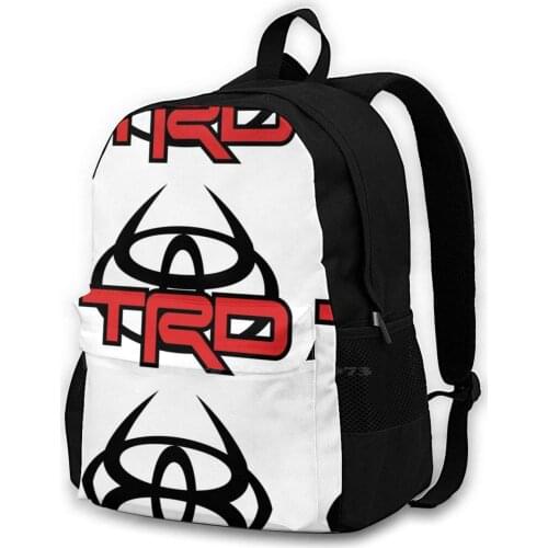 Toyota Racing Developments Trd Devil School Bag Big Capacity Backpack Laptop 15 Inch Trd Jdm Toyota Toyota Racing Devil Stance