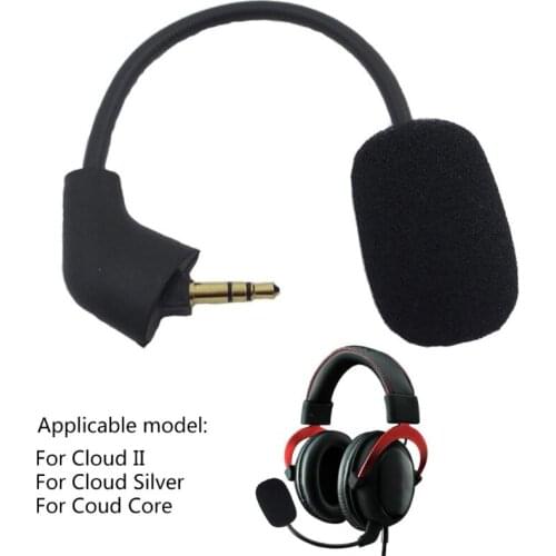 Replacement Game Mic 3.5 Mm Microphone for hyperx II Gaming Headsets Headphones Bendable 360 Degrees G8TA