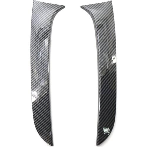 ABS Plastic Rear Window Side Spoiler for BMW F20 F21 1 Series 2012-2019 1 Pair Carbon Fiber Texture