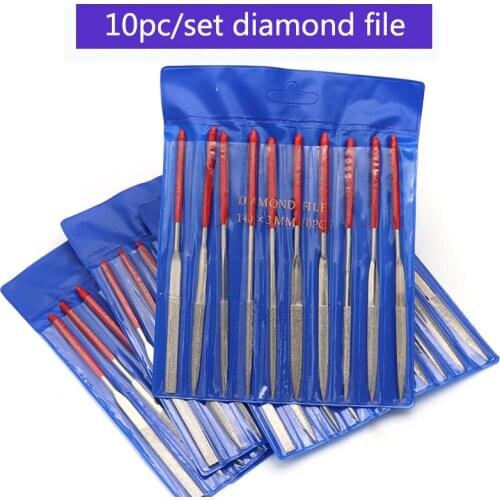 10pcs Needle Files Set Wood Carving Tool Metal Polishing Instruments For Metal Glass Stone Jewelry Steel Manual File