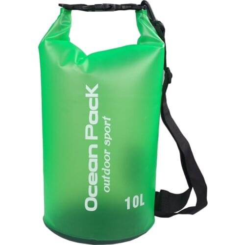2L 5L 10L Outdoor Waterproof Swimming Trekking Bag Bucket Dry Sack Storage Bag River Rafting Kayaking Camping Equipment