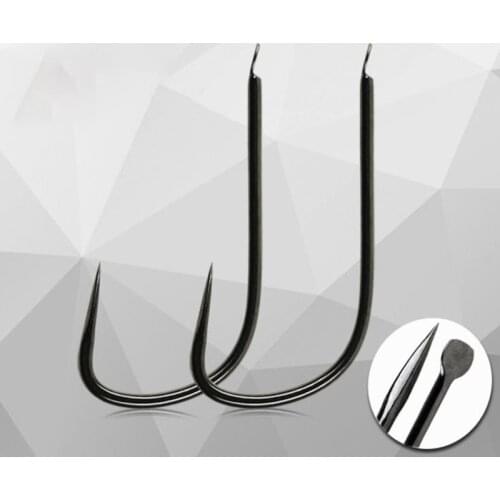 50pcs/ Set Small Fishing Hooks for Panfish Perch Trout Sunfish Bluegrill No Barb Fishhook for Carp Fishing Fishing Tackle