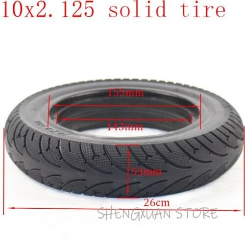 Free shipping Electric Scooter Tires 10x2.125 Tubeless Wheel Tyres Solid Tyre 10*2.125 for Electric Scooter Accessory