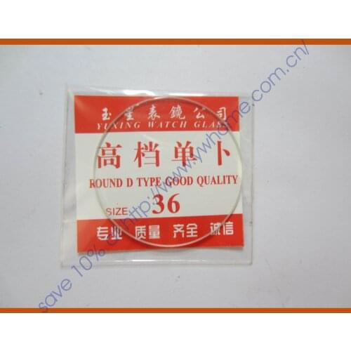 Freeshipping New 1x Convex Spherical Glass Watch Crystal diameter 36 mm Edge Thick 1.0mm