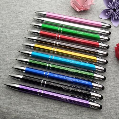 Free personalized Happy wedding favors @hilogogifts 20pcs a lot touch screen pen+writing pen+personalized logo+free shipping