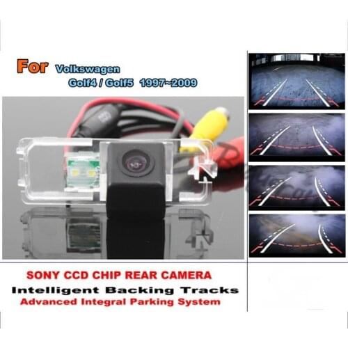 Directive Parking Tracks Lines Parking Camera For Volkswagen VW Golf4 Golf 4 / Golf5 Golf 5 CCD HD Model Dynamic Tragectory