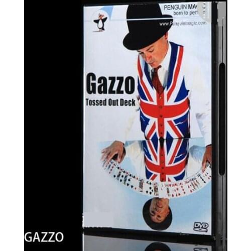 Gazzo Tossed Out Deck Dvd ( With Deck ) By Gazzo Close Up Street Mentalism Classic Card Magic Tricks Illusions Gimmick Magician