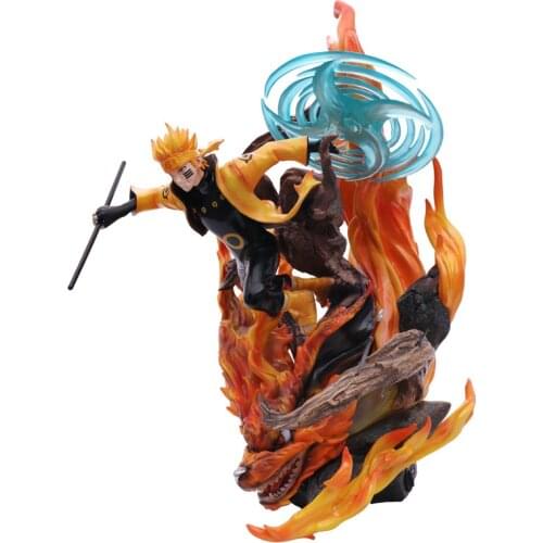 Naruto Shippuden GK Uzumaki Naruto Rasengan Battle Action Figure Model 34cm Anime Prototype Statue Collectible Toy Figma Gift