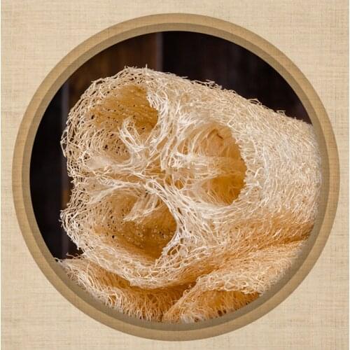 10-12cm Natural Loofah Bath Sponge Exfoliating Luffa Shower Scrub Bathing Back Scrubber Kitchen Cleaning Sponge Dishwashing