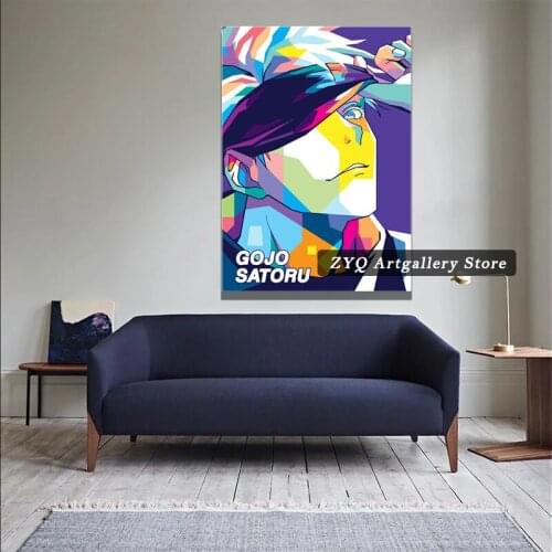 Canvas Anime Gojo Satoru Jujutsu Kaisen Pictures Home Manga Decoration Paintings Poster HD Prints Wall Art Modular Living Room